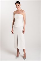 Юбка узкая макси с разрезом - фото 71344