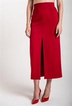 Юбка узкая макси с разрезом - фото 71350