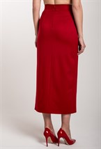 Юбка узкая макси с разрезом - фото 71351