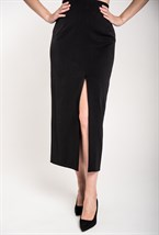 Юбка узкая макси с разрезом - фото 71354