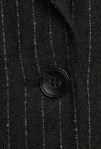 Жакет приталенный из шерсти в полоску - фото 71426