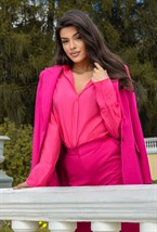 Рубашка полупрозрачная из хлопка с вискозой - фото 71476