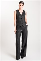 Жилет из шерсти в полоску - фото 71546