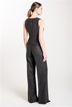 Жилет из шерсти в полоску - фото 71547