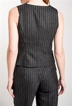 Жилет из шерсти в полоску - фото 71549