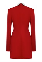 Платье мини с воротничком - фото 71563