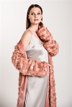 Кимоно с пайетками с отделкой из бархата - фото 71583