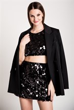 Кроп-топ с крупными пайетками - фото 71611