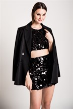 Кроп-топ с крупными пайетками - фото 71614