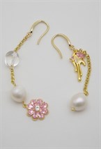 Серьги с цветком - фото 71732