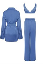 Шелковый костюм - фото 72099