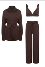 Шелковый костюм - фото 72142