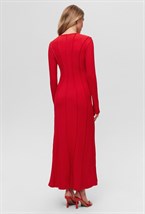 Платье рельефное макси - фото 72970