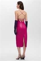 Платье из экокожи - фото 72988