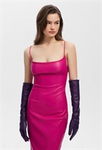 Платье из экокожи - фото 72991