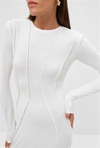 Платье рельефное макси - фото 73010