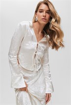 Блуза на завязках - фото 73034