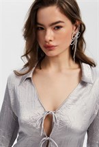 Блуза на завязках - фото 73040