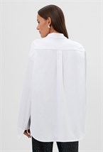 Рубашка со стойким воротником - фото 73084