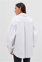 Рубашка с объемными рукавами - фото 73088