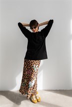 Юбка "Леопард с цветами" - фото 73485