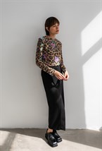 Лонгслив "Леопард с цветами" - фото 73488