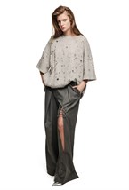 Брюки шефа с разрезом - фото 74132