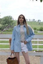 Джинсовая рубашка Boyfriend - фото 74308