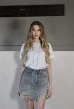 Джинсовая юбка Ripped - фото 74352