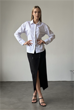 Юбка с лацканами - фото 74628