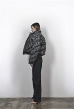 Пуховик Mohair stripe - фото 75536