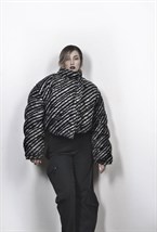 Пуховик Mohair stripe - фото 75538