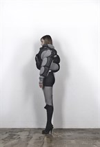 Пуховик Nylon distressed - фото 75599