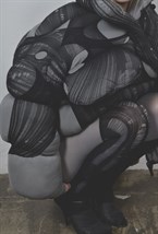 Пуховик Nylon distressed - фото 75600