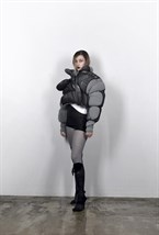 Пуховик Nylon distressed - фото 75603