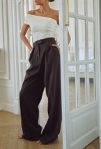 Асимметричный топ со сборками - фото 75655