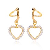 Earrings Crystal Heart - фото 75793