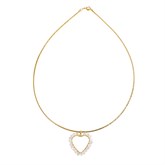 Necklace with Crystal Heart - фото 75803