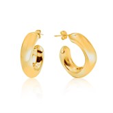 Square stud earrings Gold - фото 75830