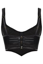 Корсетный топ из атласа Black Tie - фото 75934