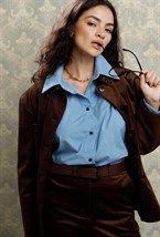 Жакет из велюра - фото 76419