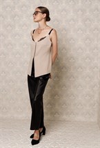 Брюки из экокожи - фото 76501