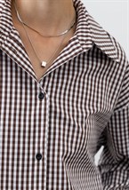 Рубашка в мелкую клетку - фото 76676