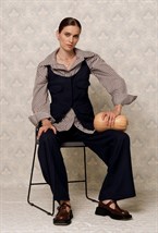 Рубашка в мелкую клетку - фото 76678