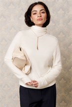 Джемпер с воротником - фото 76730