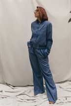 Костюм синяя клетка - фото 76859