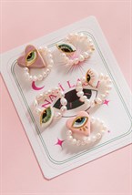 Жемчужное кольцо с фарфоровым сердцем - фото 77503