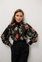 Блуза из шелка ERIKA CAVALLINI - фото 77632