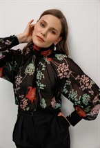 Блуза из шелка ERIKA CAVALLINI - фото 77633