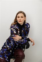 Блуза А-силуэта из модала Alexander McQueen - фото 77656